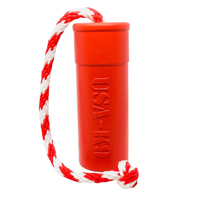 SodaPup USA-K9 Firecracker â€“ Durable Dog Tug Toy & Floating Training Dummy Made in USA from Non-Toxic, Pet-Safe, Food Safe Natural Rubber for Water Retrieval, Bonding, Mental & Physical Exercise, More - Image 1